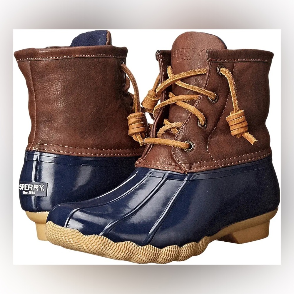 Sperry Saltwater Boots Big Kids Waterproof Duck Boots Size 6M - Picture 5 of 8